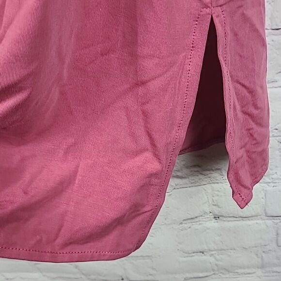 Fabletics Martha SL Tunic Terracotta Pink Sleeveless Side Tie Size Small Workout - Picture 8 of 9